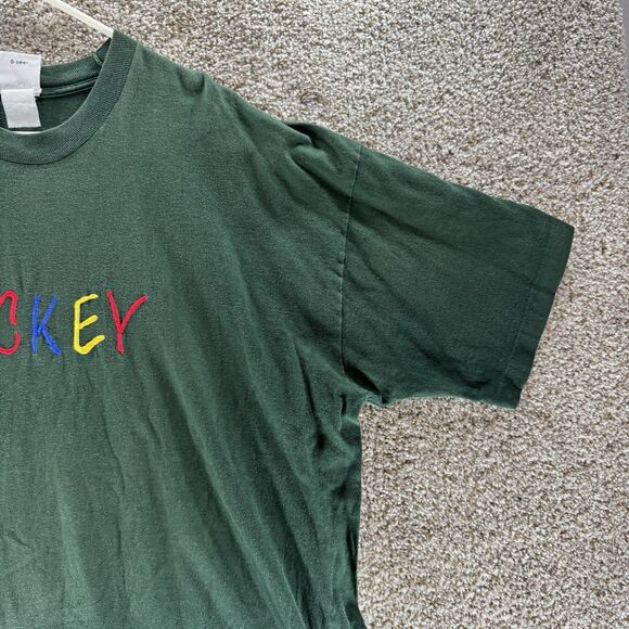 Vintage 90s Mickey Mouse Shirt Mens 3XL Single Stitch Embroidered Mickey & Co - Picture 4 of 14